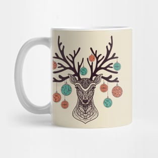 Christmas Reindeer Face Mug